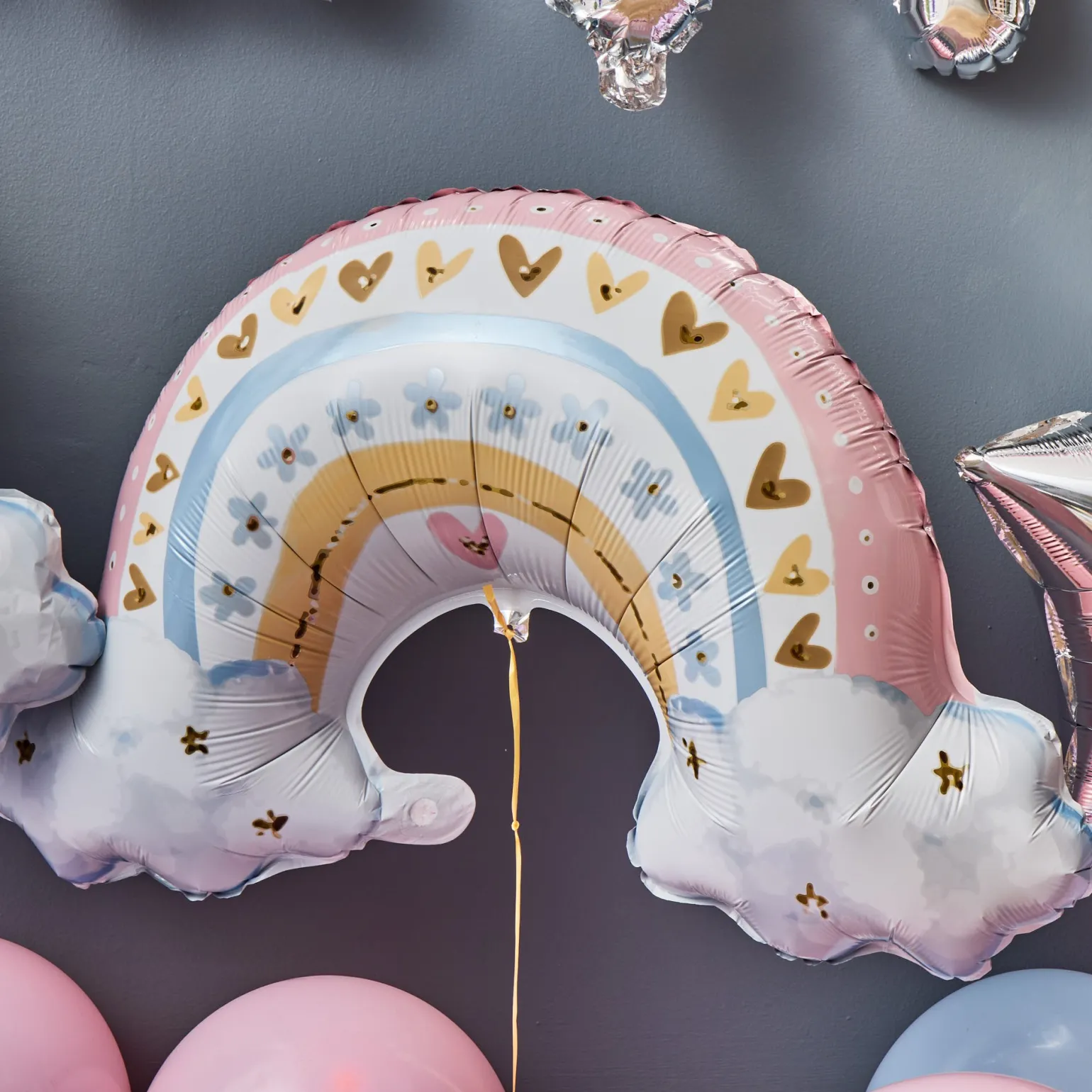 Pastel Rainbow Birthday Party Decorations Kit
