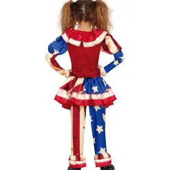 Patriot Clown Dress Children's Fancy Dress Costume