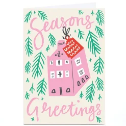 Personalise Ashley Le Quere Christmas Card - Seasons Greetings