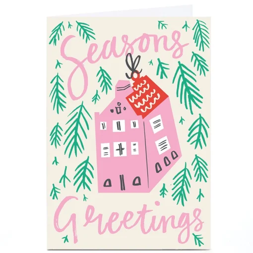 Personalise Ashley Le Quere Christmas Card - Seasons Greetings