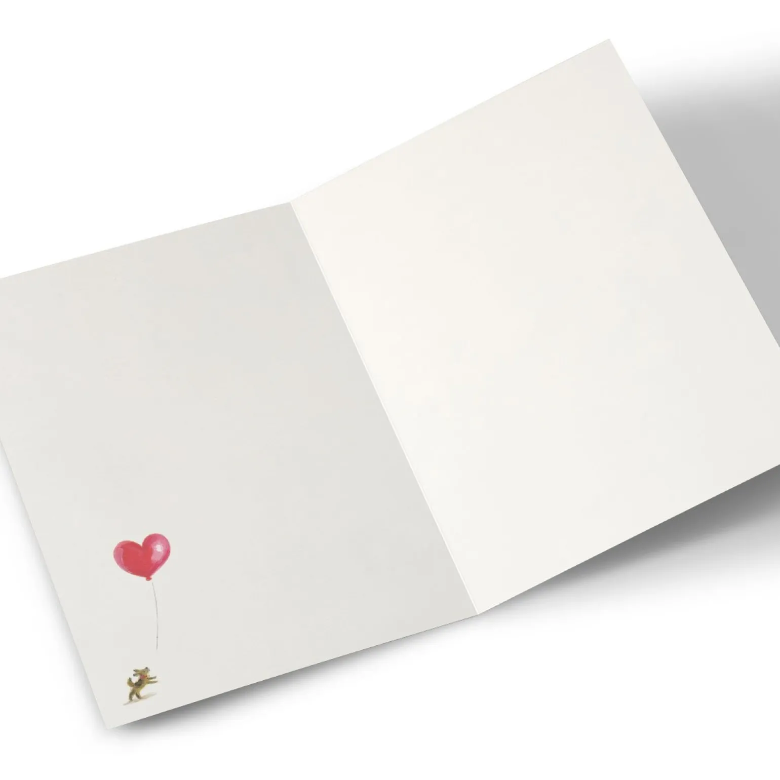 Personalised Any Message Card - Bicycle & Love Heart Balloons