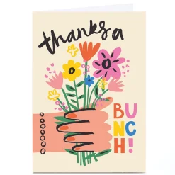 Personalised Ashley Le Quere Thank You Card - Thanks a Bunch