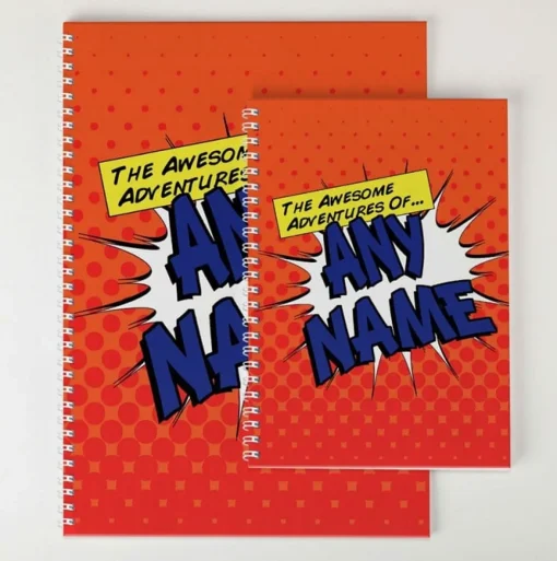 Personalised Awesome Adventures Notebook
