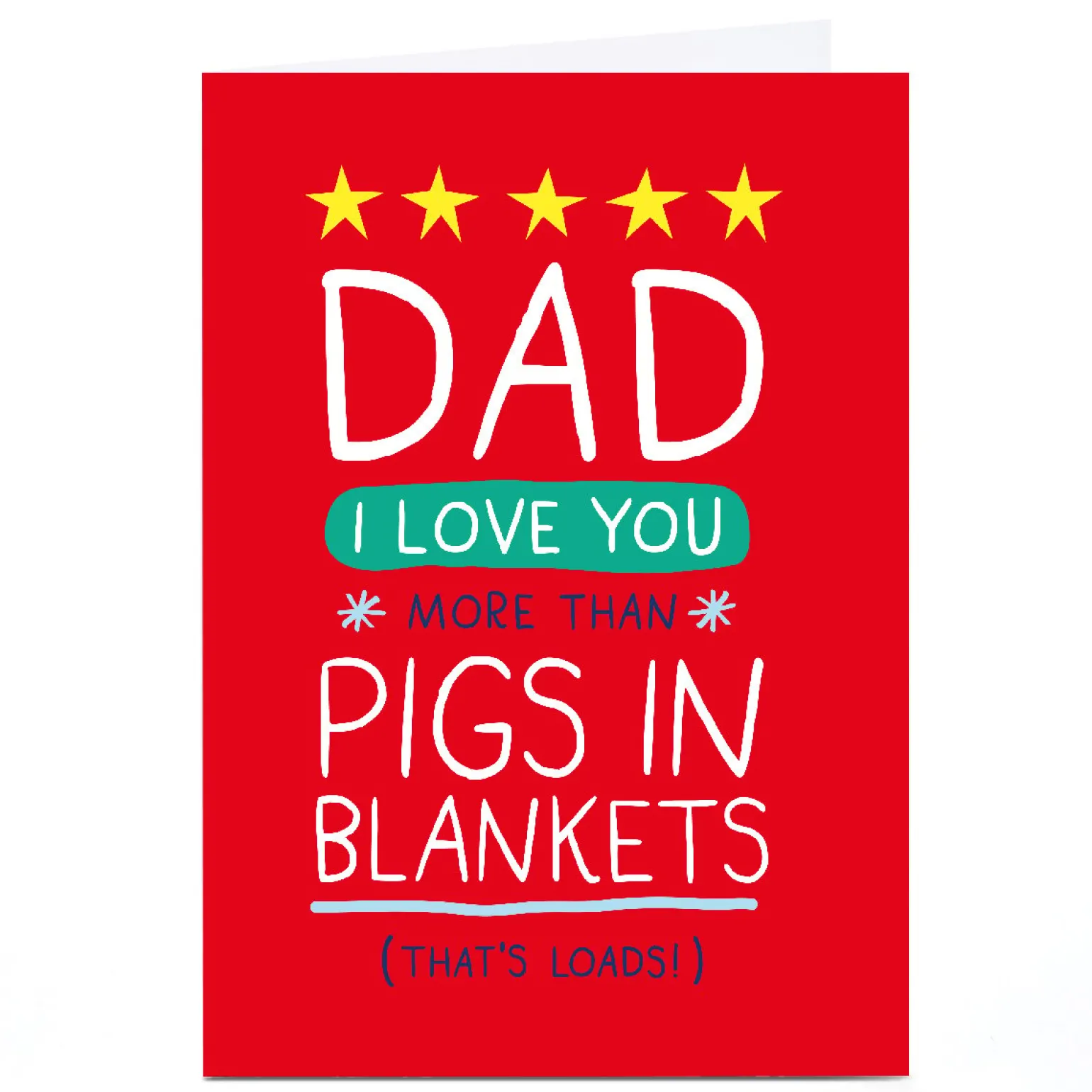 Personalised Bangheads Christmas Card - Pigs in Blankets