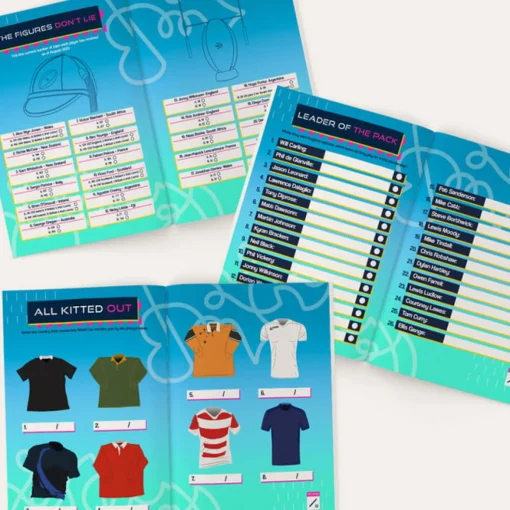 Personalised Beat The Book Rugby Quiz Book