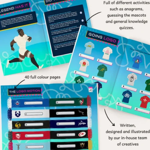 Personalised Beat The Book Rugby Quiz Book
