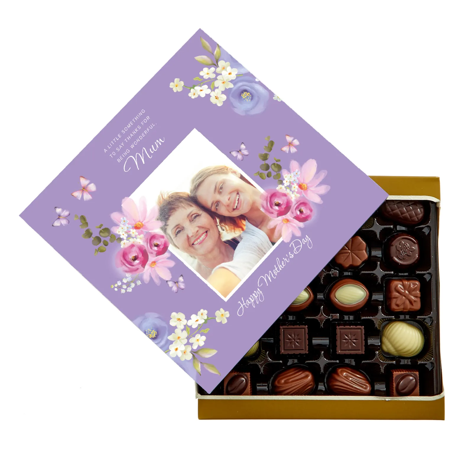 Personalised Belgian Chocolates - Thanks For Being Wonderful