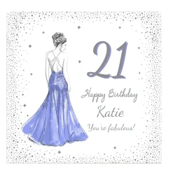 Personalised Belgian Chocolates - Glam Lady, Editable Age