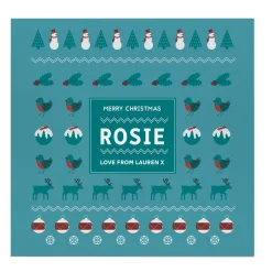Personalised Belgian Chocolates - Christmas Icons