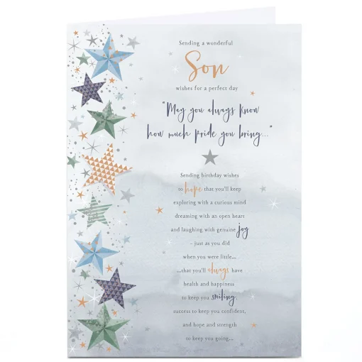Personalised Birthday Card - May You Always Know, Son
