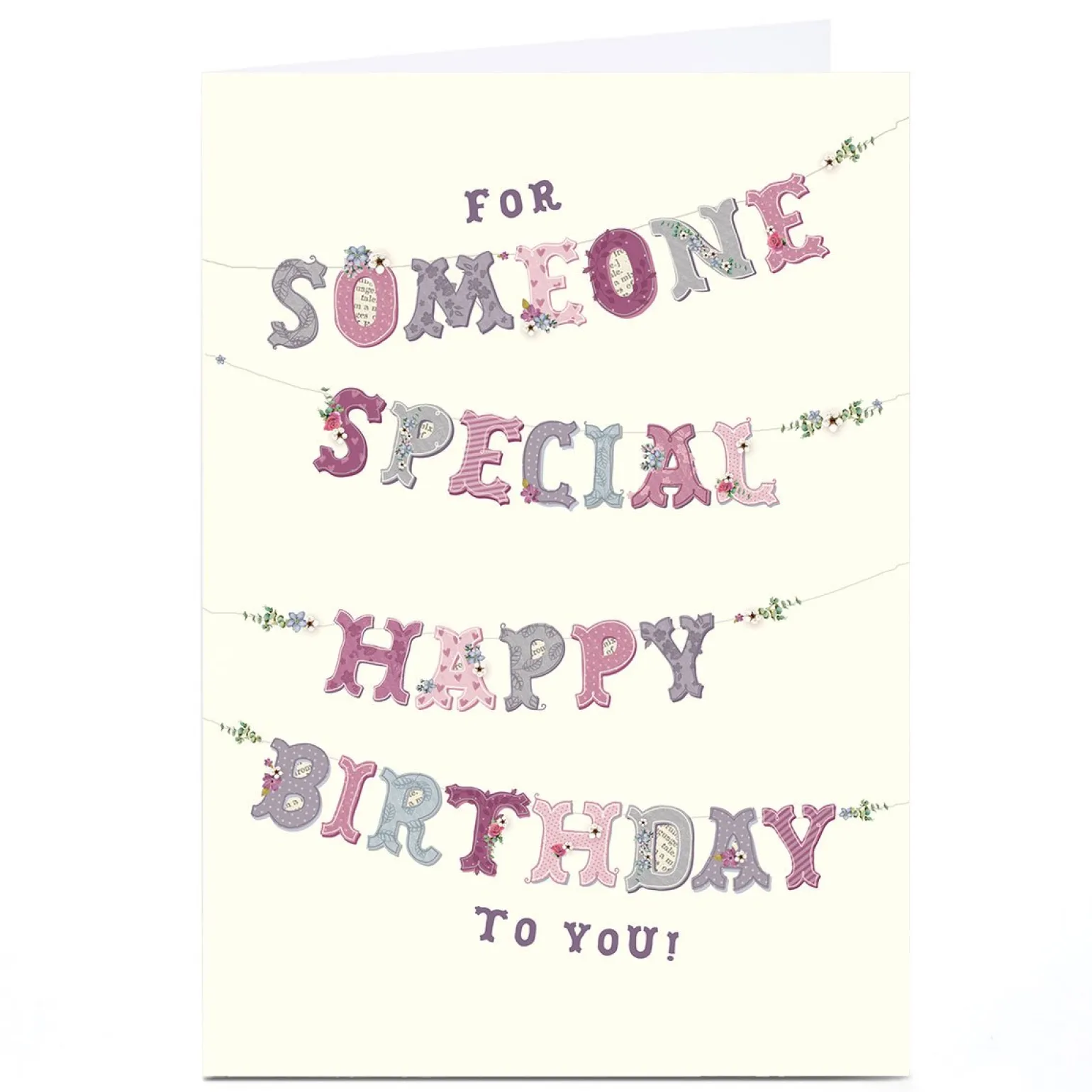 Personalised Birthday Card - To Someone Special