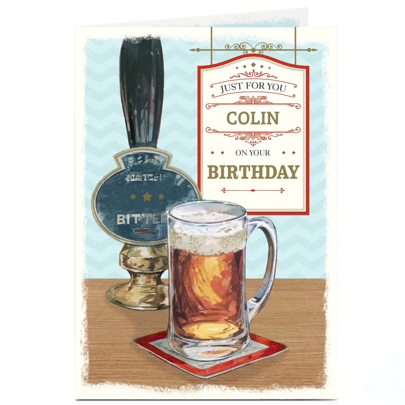 Personalised Birthday Card - Pub Scene