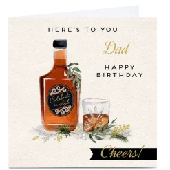 Personalised Birthday Card - Here's To You, Dad