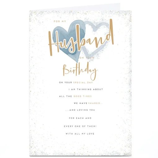Personalised Birthday Card - All The Good Times, Husband