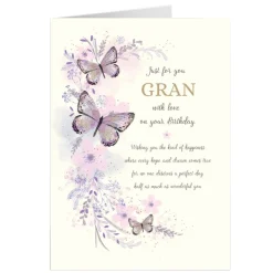 Personalised Birthday Card - Best Wishes, Gran