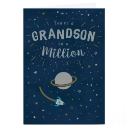 Personalised Birthday Card - You're A Grandson In A Million