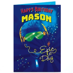 Personalised Birthday Card - Epic Day
