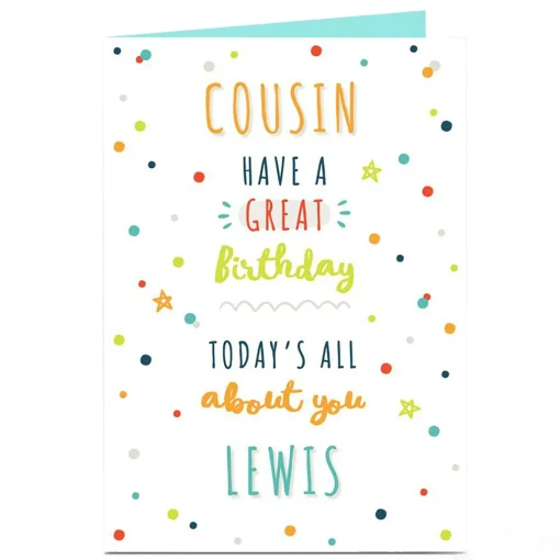 Personalised Birthday Card - Have A Great Birthday