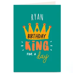 Personalised Birthday Card - Birthday King