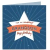 Personalised Birthday Card - Amazing Grandson Star