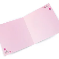 Personalised Birthday Card - Pretty Pink Flowers, Cousin