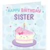 Personalised Birthday Card - Smiling Cake, Any Relation