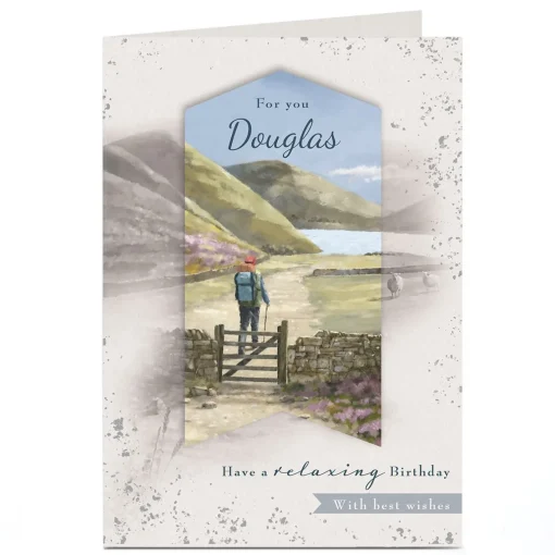Personalised Birthday Card - Relaxing Hike