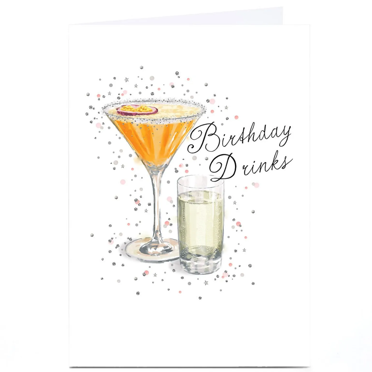 Personalised Birthday Card - Birthday Drinks Cocktails