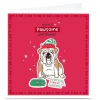 Personalised Blue Kiwi Chrismas Card - Bulldog Cookies