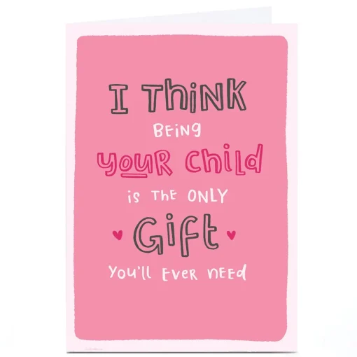 Personalised Blue Kiwi Mother's Day Card - Being Your Child