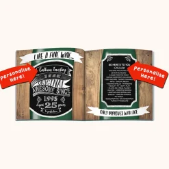 Personalised Book - Memory Lane 25th Birthday