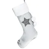 Personalised 'Born In' Luxury Silver Christmas Stocking