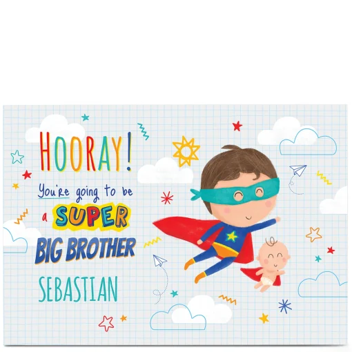 Personalised Card - Baby Big Brother