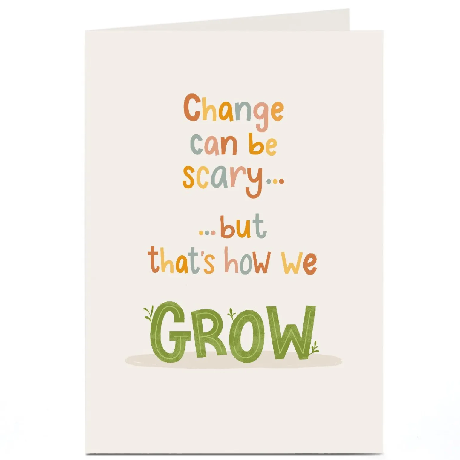 Personalised Card - Change can be Scary