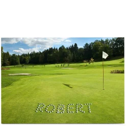 Personalised Card - Golf Course, Golf Balls