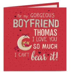Personalised Card - I Can't Bear It