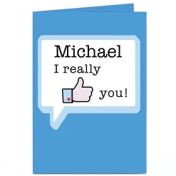 Personalised Card - I Really Like You