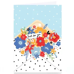Personalised Card - Just for You Floal Envelope