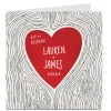Personalised Card - Tree Carved Heart