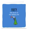 Personalised Cheeky Christmas Card - On The Naughty List