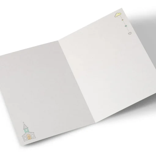 Personalised Christening Invitation - Pastel Church