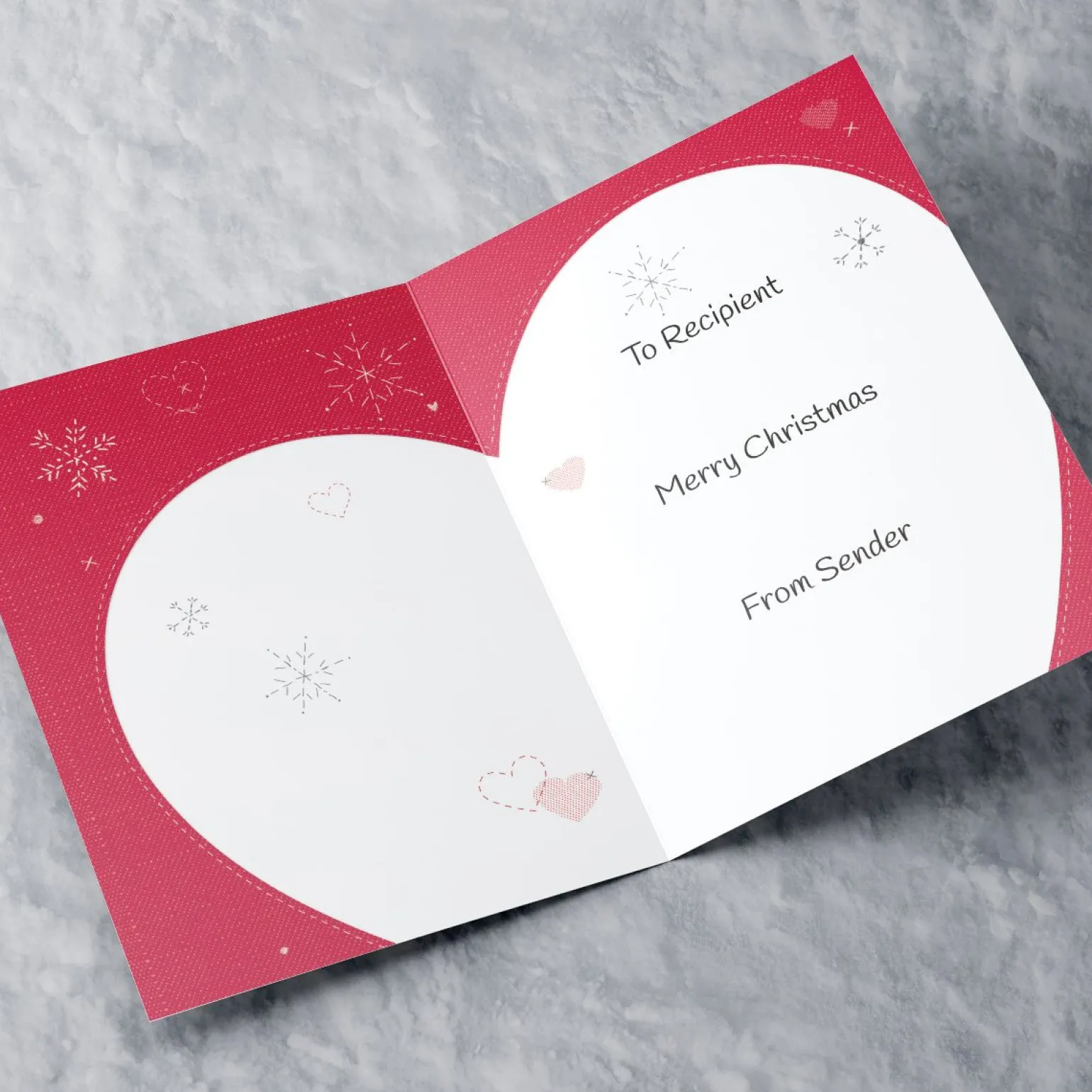 Personalised Christmas Card - Ice Skating