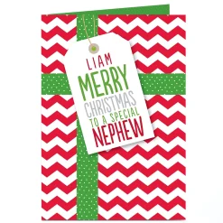 Personalised Christmas Card - Nephew