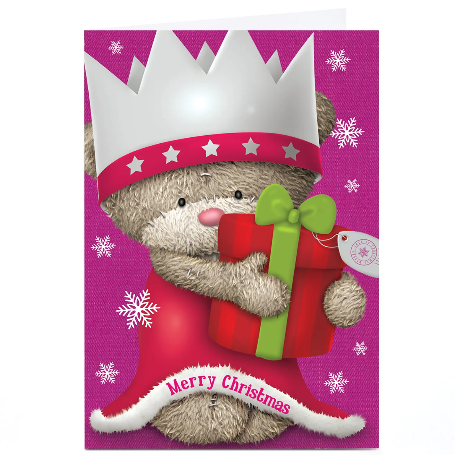 Personalised Christmas Card - HUGS - Merry Christmas