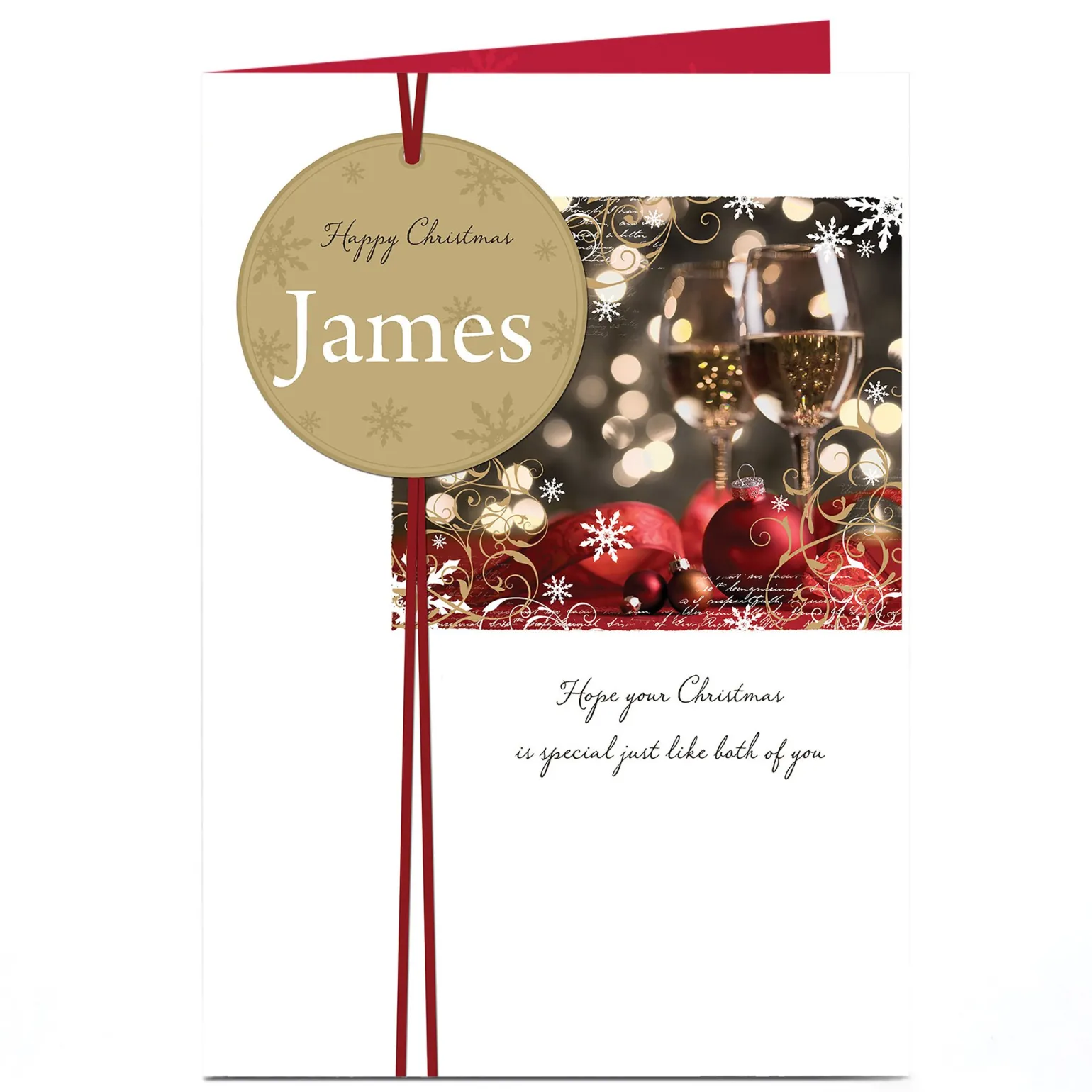 Personalised Christmas Card - Special Like Both Of You