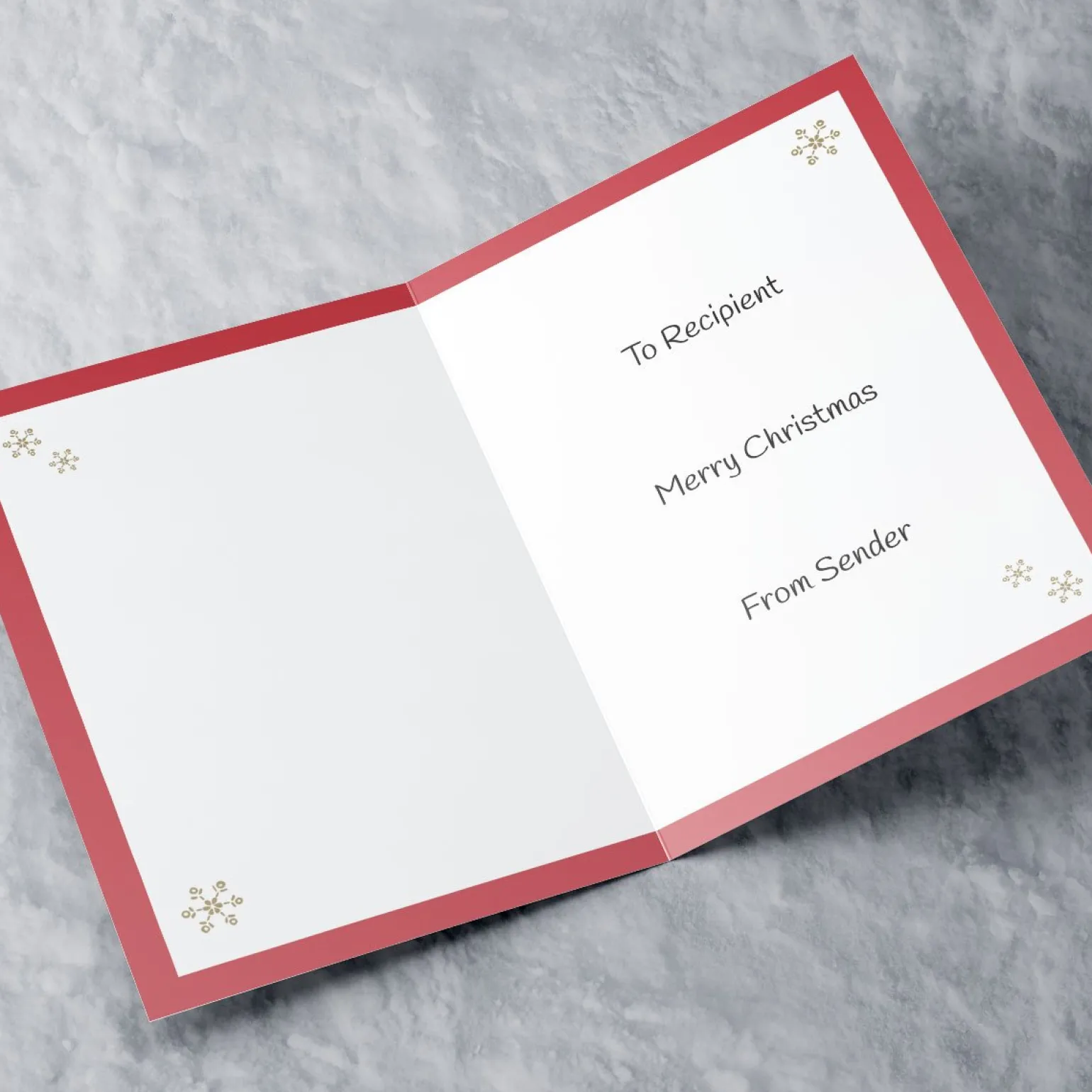 Personalised Christmas Card - Presents Under Tree