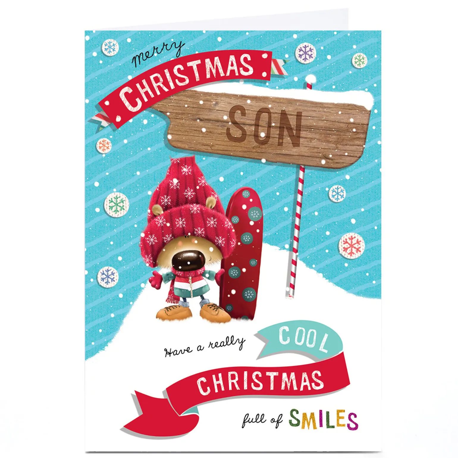 Personalised Christmas Card - Son