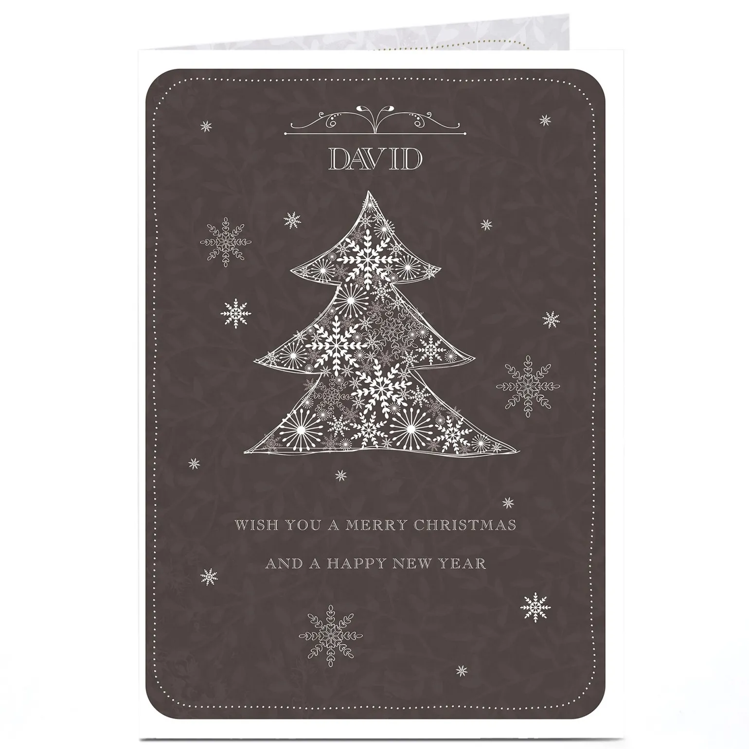 Personalised Christmas Card - Modern Christmas Tree