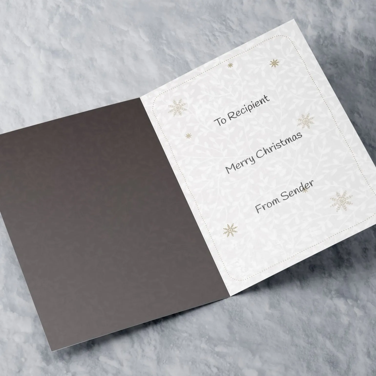 Personalised Christmas Card - Modern Christmas Tree