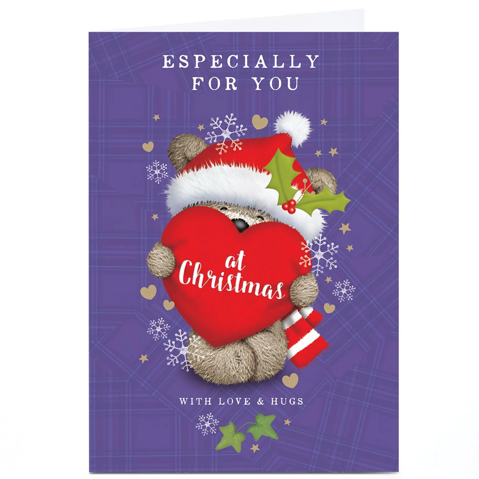 Personalised Christmas Card - HUGS - Especially For You